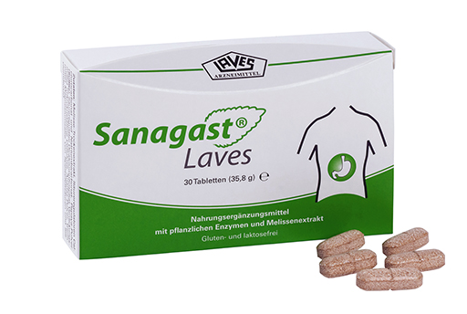 Sanagast Laves pflanzliche Enzyme Tabletten